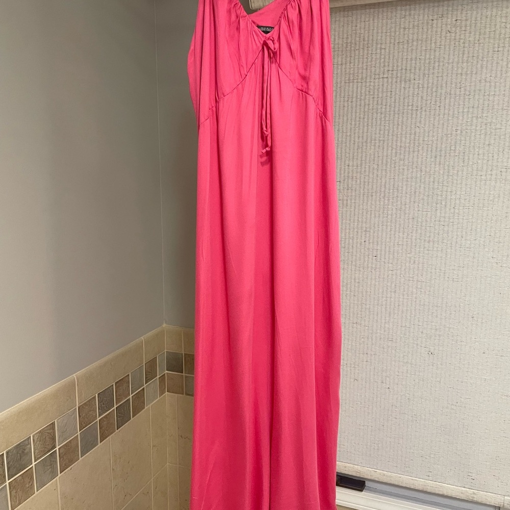 Elegant Pink Maxi Dress